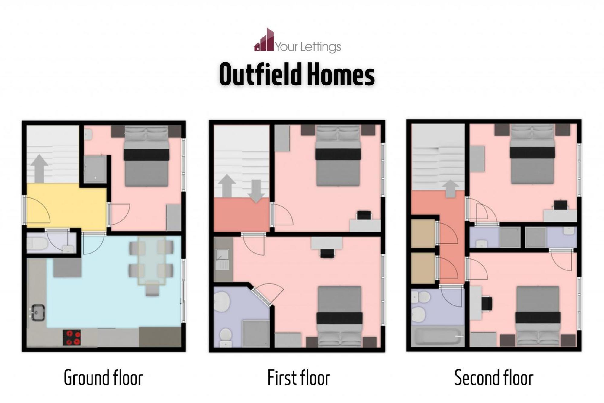 Outfield Homes: 5-Bedroom Contractor House with Wi-Fi Peterborough Exterior photo